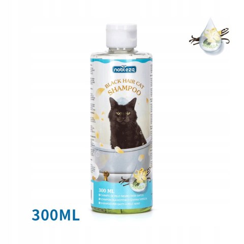 SZAMPON dla KOTA z czarną sierścią wanilia 300 ml