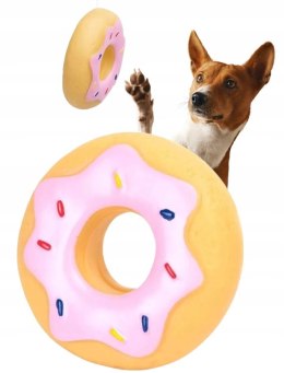 ZABAWKA DLA PSA DONUT PĄCZEK WINYLOWA ZABAWKA PISZCZĄCA 11cm